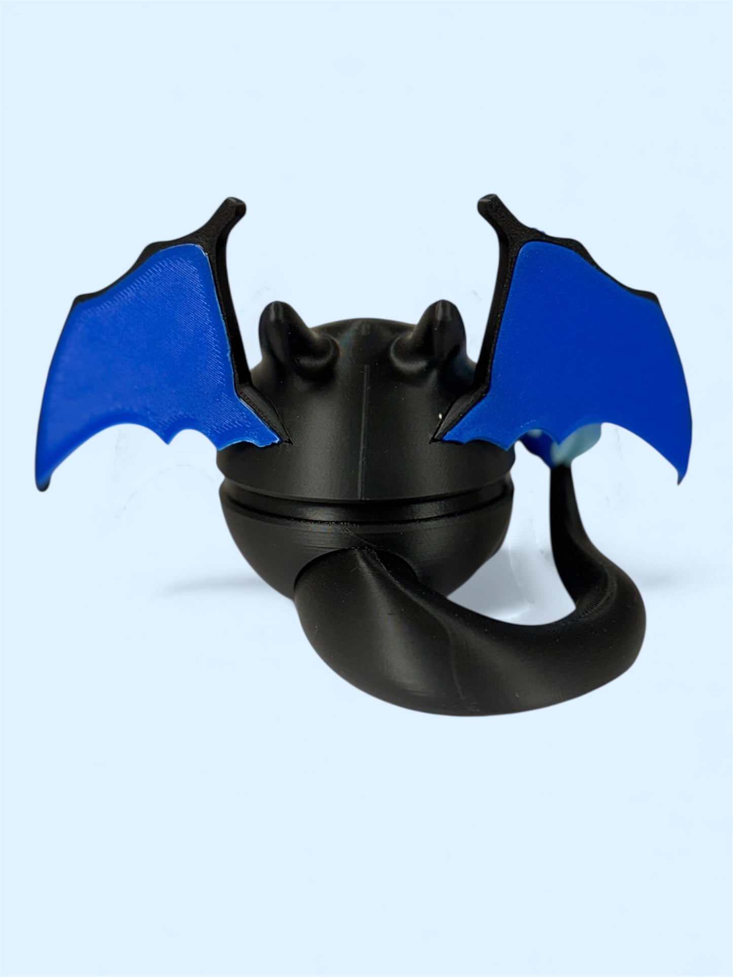 Mega Charizard X–Themed 3D-Printed Display Pokéball (#006-X)