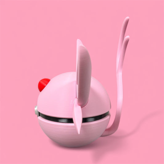 Espeon-Themed 3D-Printed Display Pokéball (#196)