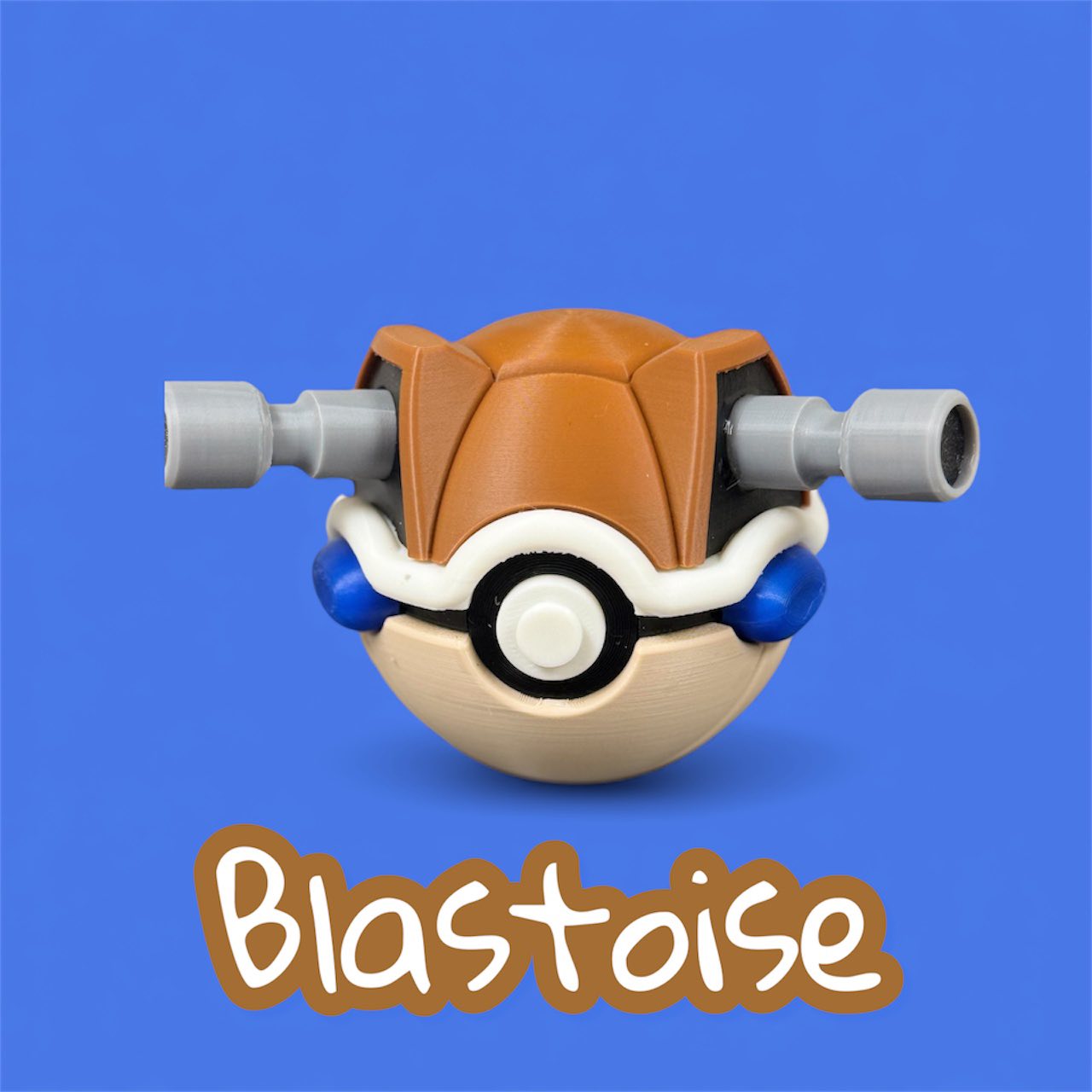 Blastoise-Themed 3D-Printed Display Pokéball (#009)