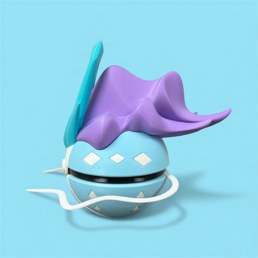 Suicune-Themed 3D-Printed Display Pokéball (#245)