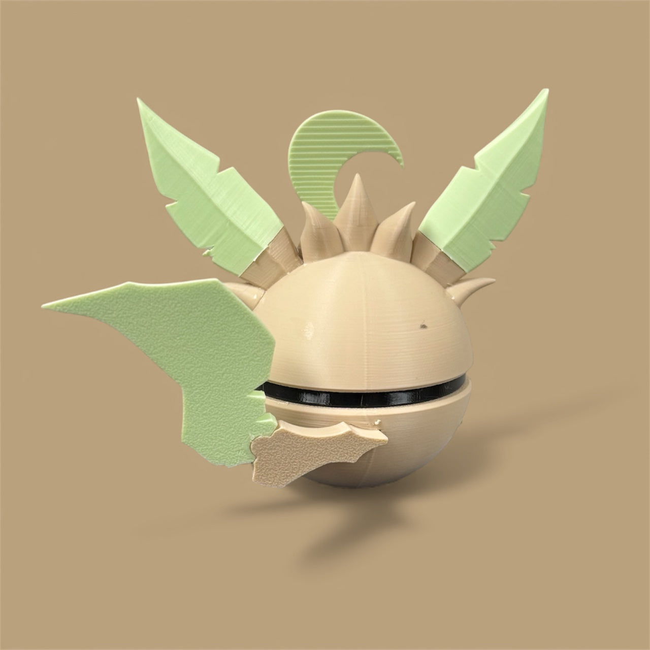 Leafeon-Themed 3D-Printed Display Pokéball (#470)