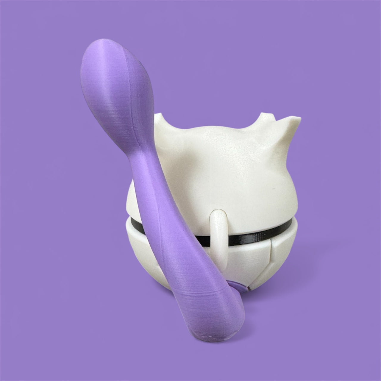 Mewtwo-Themed 3D-Printed Display Pokéball (#150)