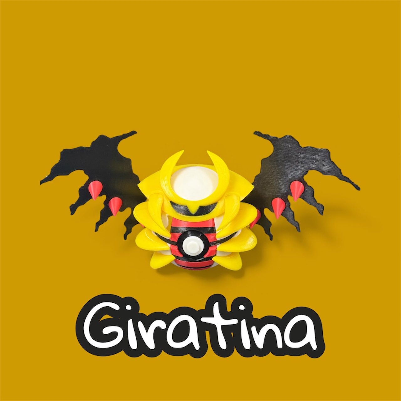 Giratina-Themed 3D-Printed Display Pokéball (#487)