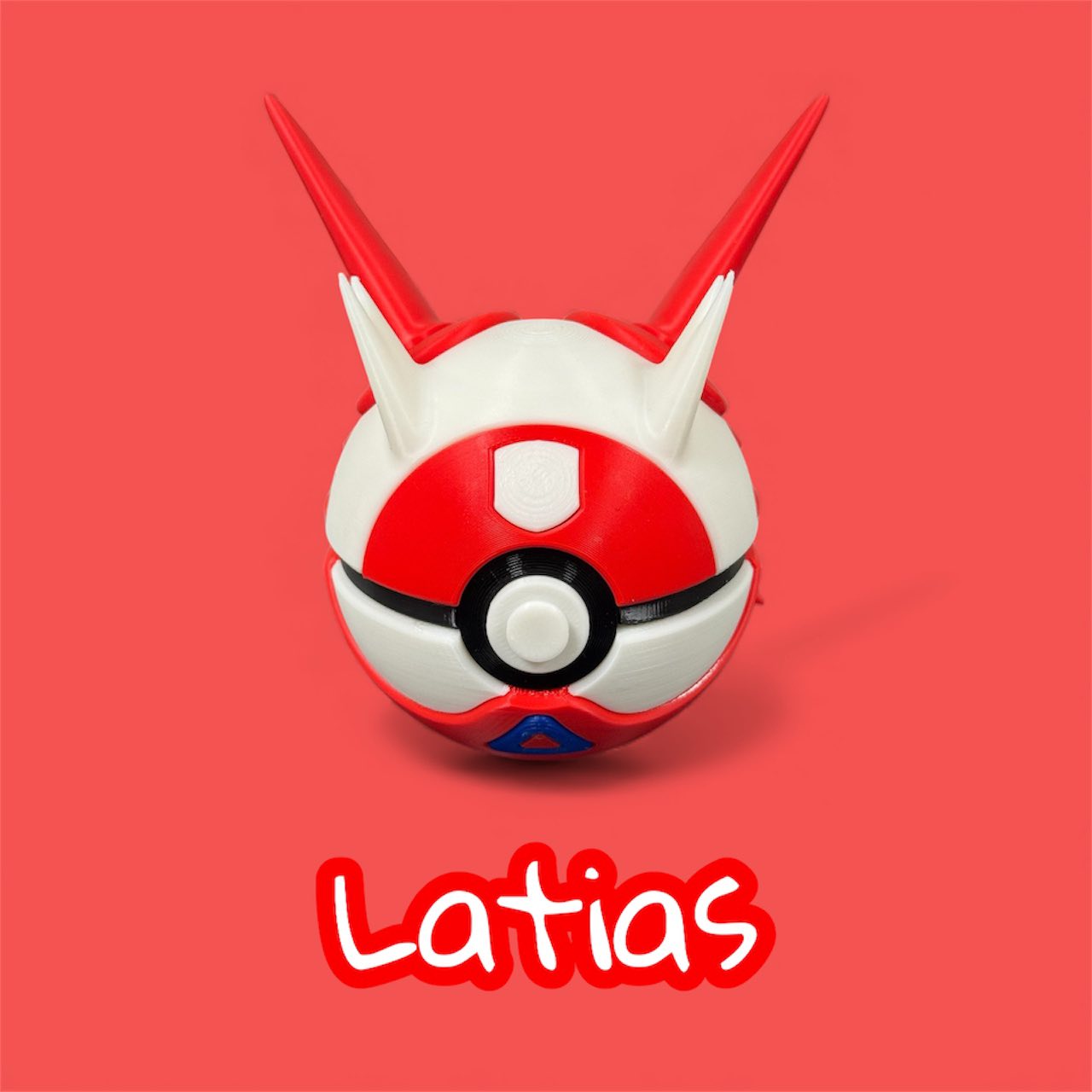 Latias-Themed 3D-Printed Display Pokéball (#380)