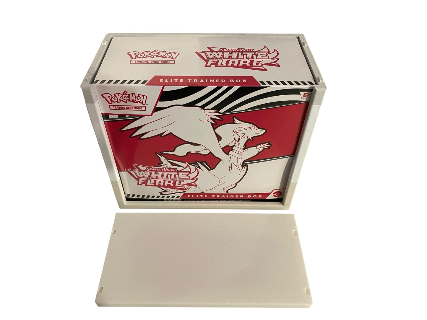White Flare ETB Box Protector Case (ETB NOT INCLUDED)