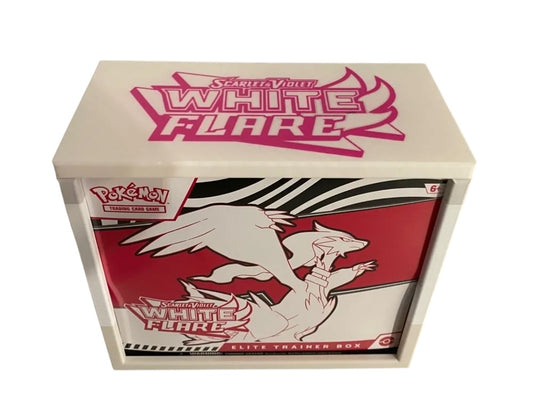 White Flare ETB Box Protector Case (ETB NOT INCLUDED)