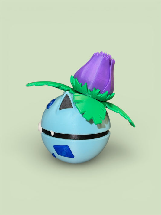 #002 Ivysaur Pokéball – Growth Stage Edition