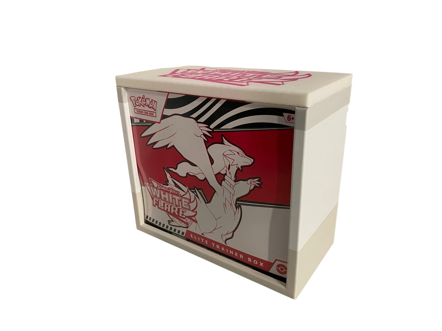 White Flare ETB Box Protector Case (ETB NOT INCLUDED)