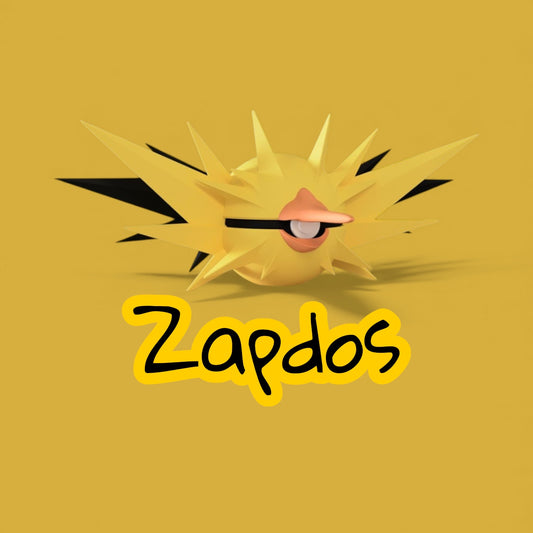 Zapdos-Themed 3D-Printed Display Pokéball (#145)