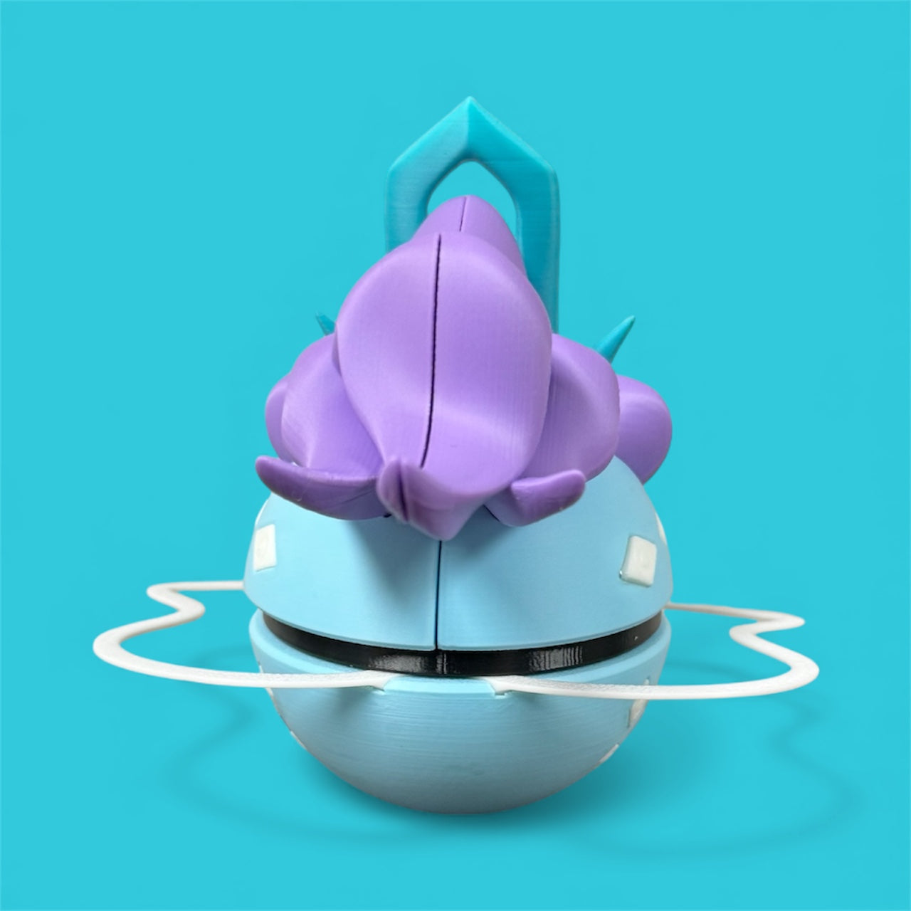 Suicune-Themed 3D-Printed Display Pokéball (#245)