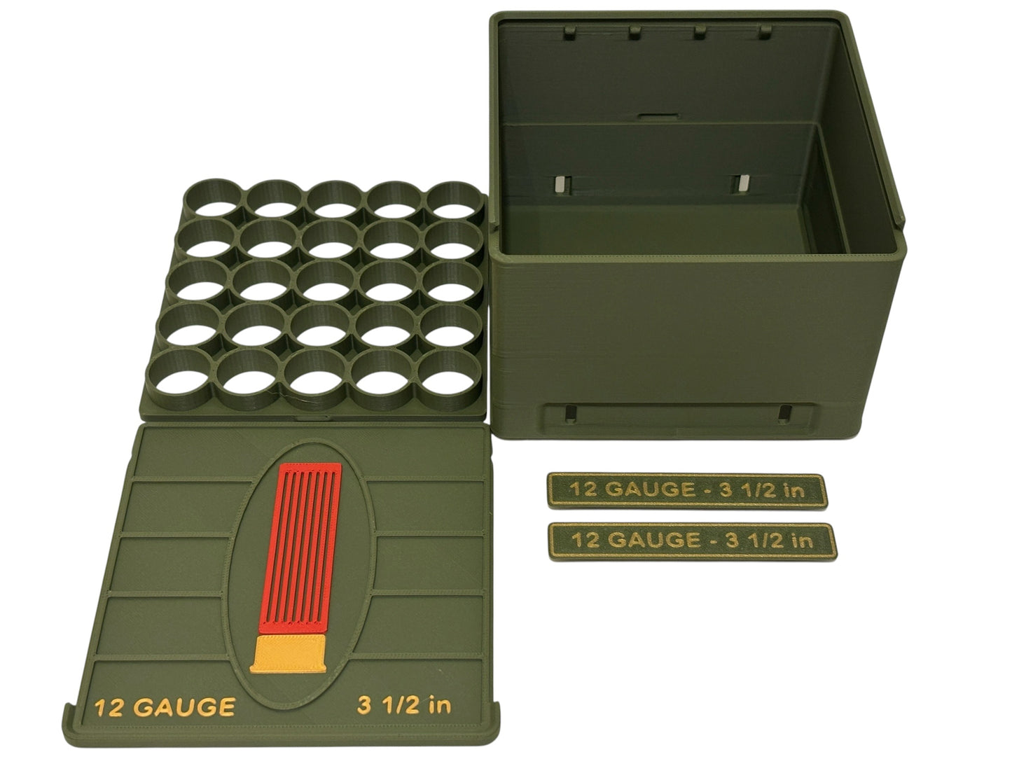 12 Gauge Shotgun Ammo Box – 2¾”, 3” & 3½”