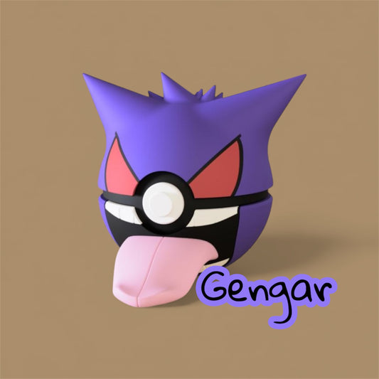 Gengar-Themed 3D-Printed Display Pokéball (#094)