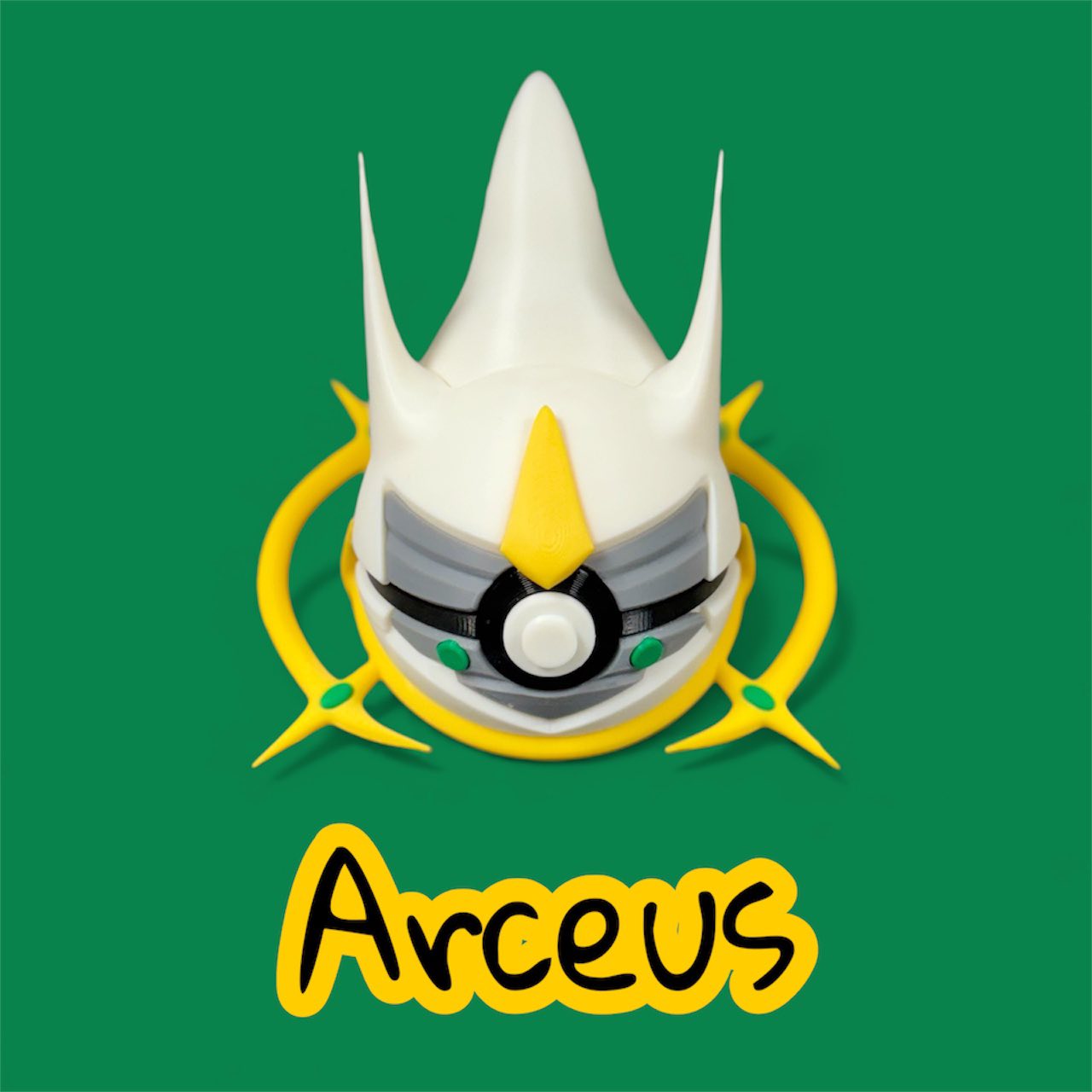 Arceus-Themed 3D-Printed Display Pokéball (#493)