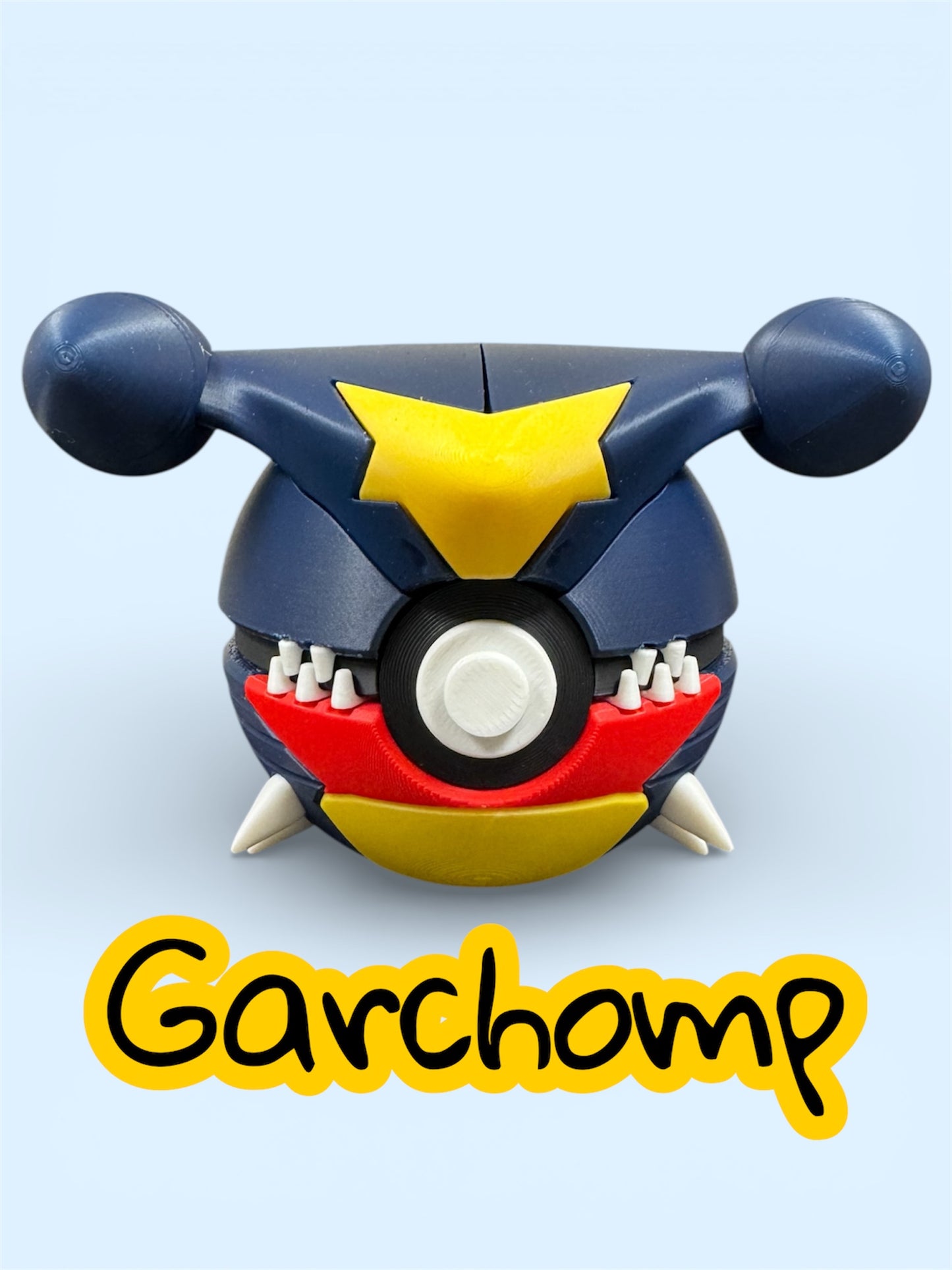 🦈🐉 Garchomp–Themed 3D-Printed Display Pokéball (#445)
