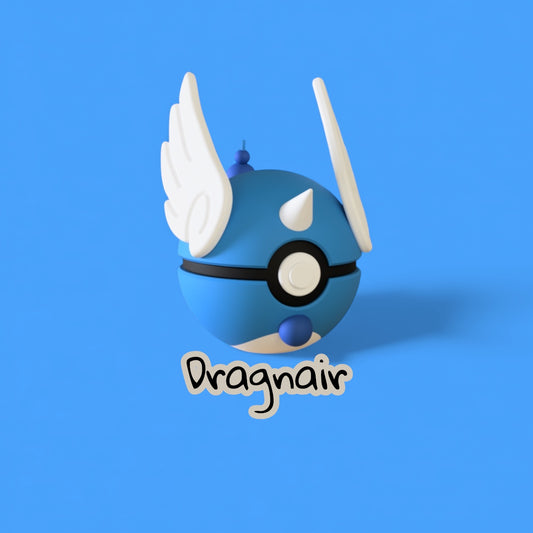 Dragonair-Themed 3D-Printed Display Pokéball (#148)