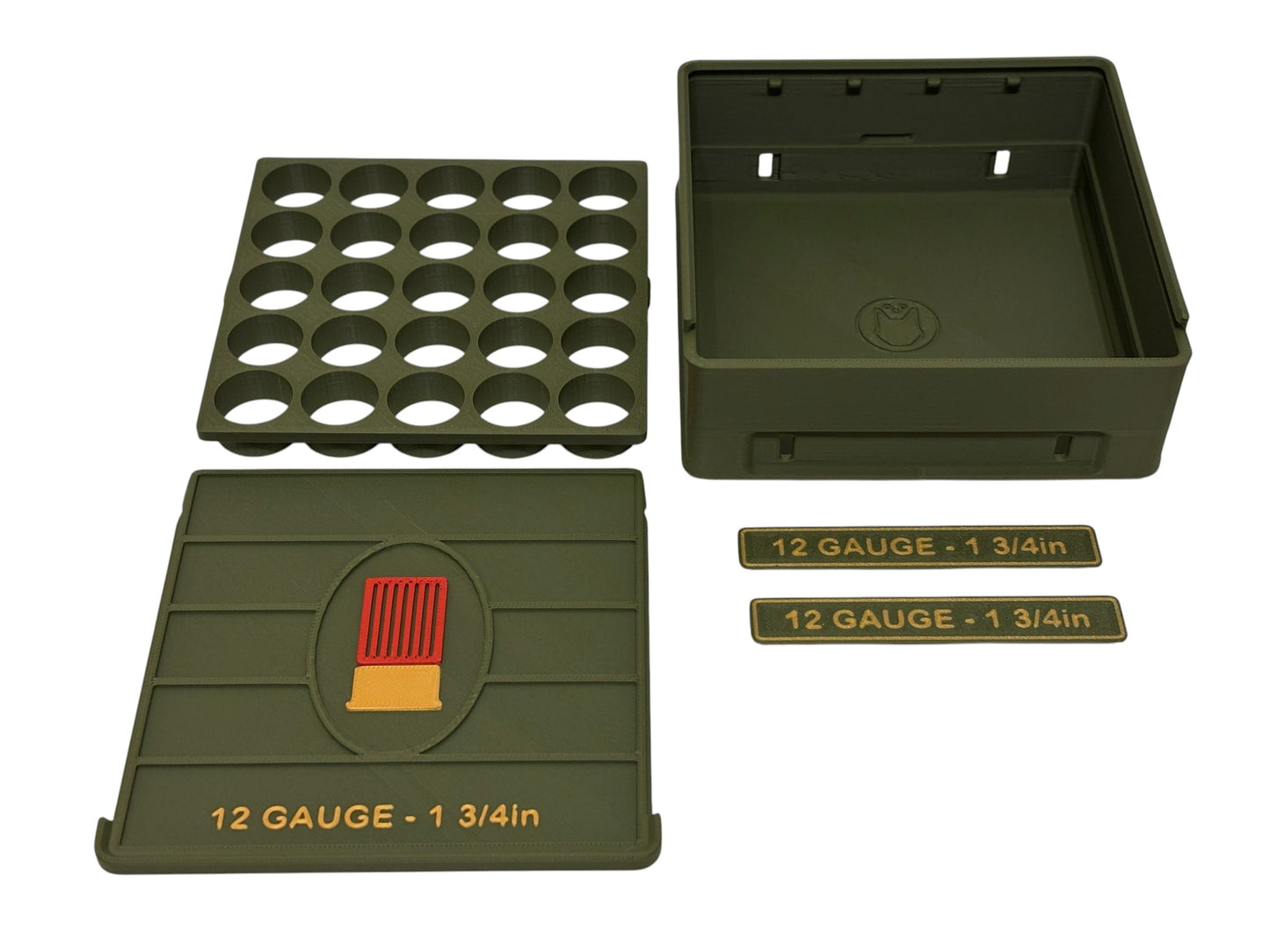 12 Gauge Shotgun Ammo Box – 2¾”, 3” & 3½”