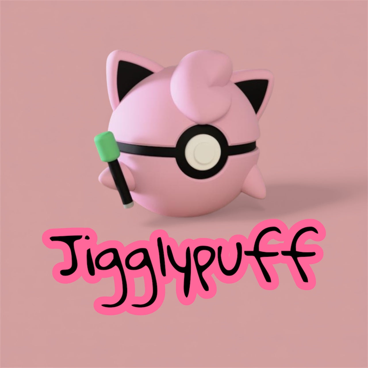 Jigglypuff-Themed 3D-Printed Display Pokéball (#039)