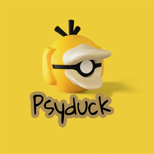 Psyduck-Themed 3D-Printed Display Pokéball (#054)