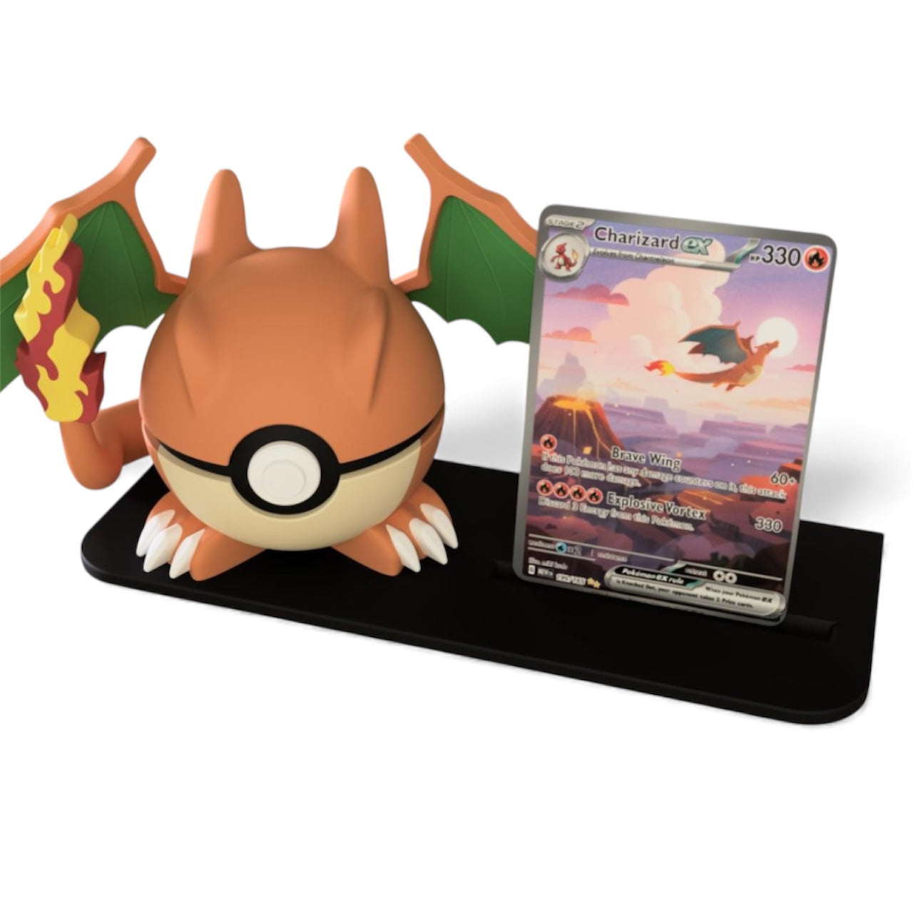 Display Stand with Card Attachment