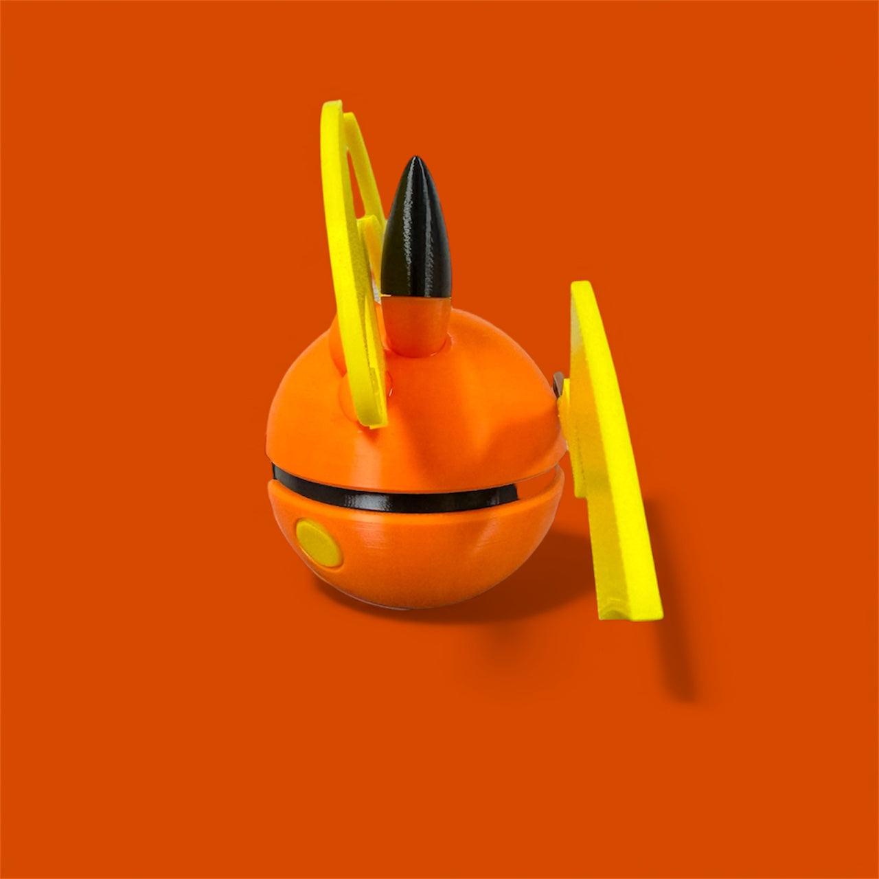 Mega Raichu–Themed 3D-Printed Display Pokéball