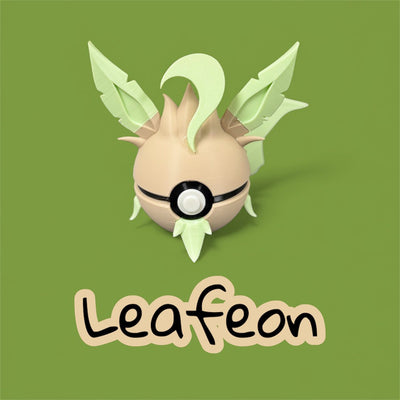 Leafeon-Themed 3D-Printed Display Pokéball (#470)